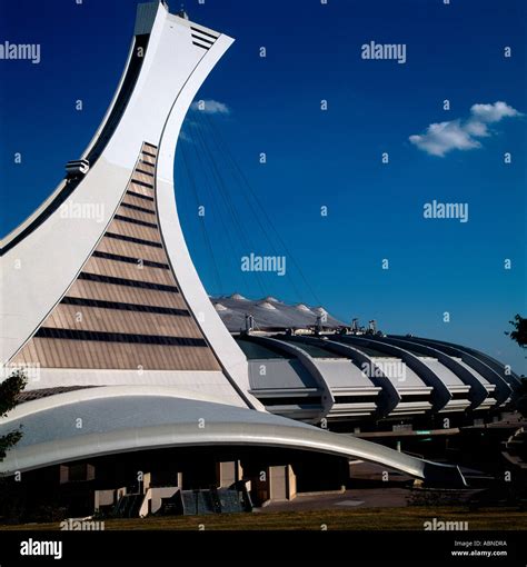 Quebec Montreal Canada Montreal Tower and Olympic Stadium built for ...