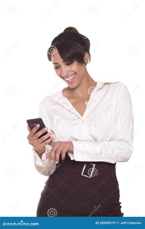 Pretty Women Laughing at Her Phone. Stock Image - Image of businessperson, conversation: 26690379