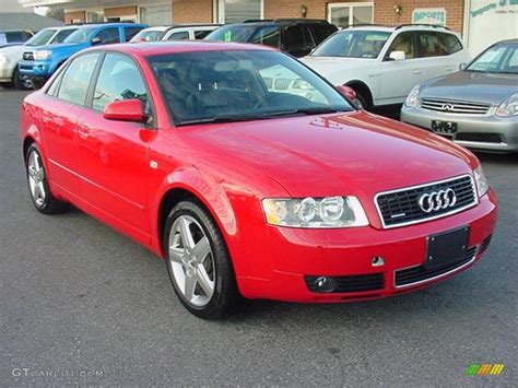 2004 Brilliant Red Audi A4 1.8T quattro Sedan #25063162 Photo #6 | GTCarLot.com - Car Color ...