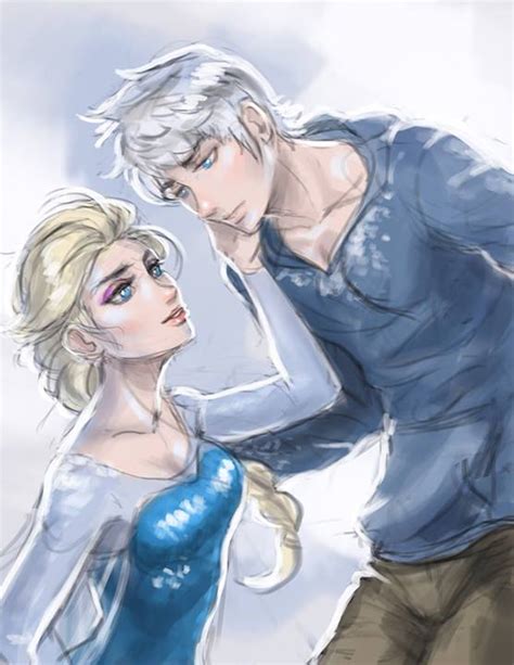 Elsa & Jack Frost - Elsa & Jack Frost Fan Art (36609509) - Fanpop