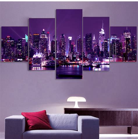 New York Cityscape Landscape Wall Art Set Of 5 Fine Art Canvas Prints – NordicWallArt.com