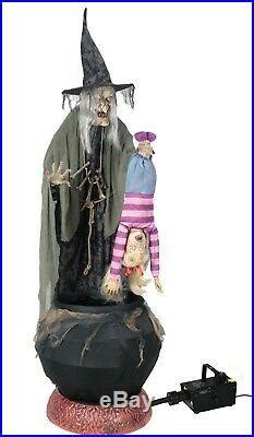 Halloween Animatronic Witch Hunter Cauldron Haunted House Prop ##free ...