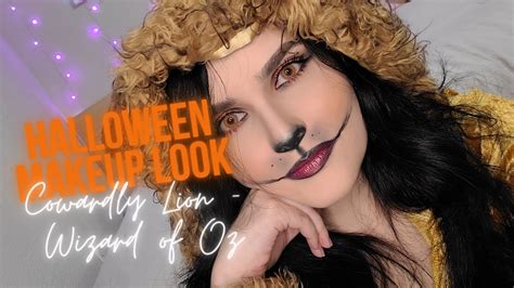 Halloween Makeup Tutorial: Cowardly Lion - Wizard of Oz - YouTube