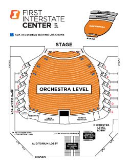 Seating Charts - First Interstate Center for the Arts