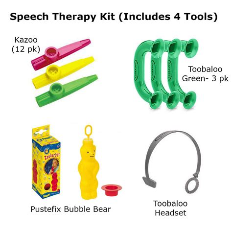 Speech Therapy Kit (Includes 4 Therapy Tools) – Special Needs Essentials