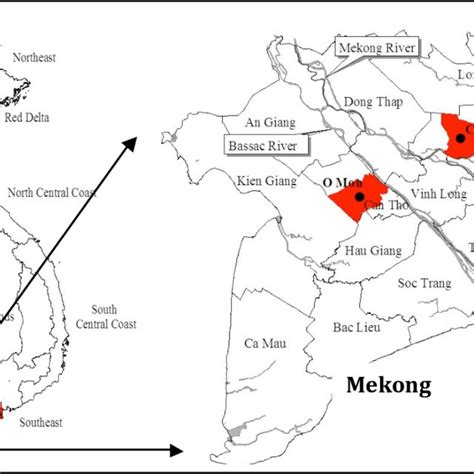 Map of Vietnam and the Mekong Delta. | Download Scientific Diagram