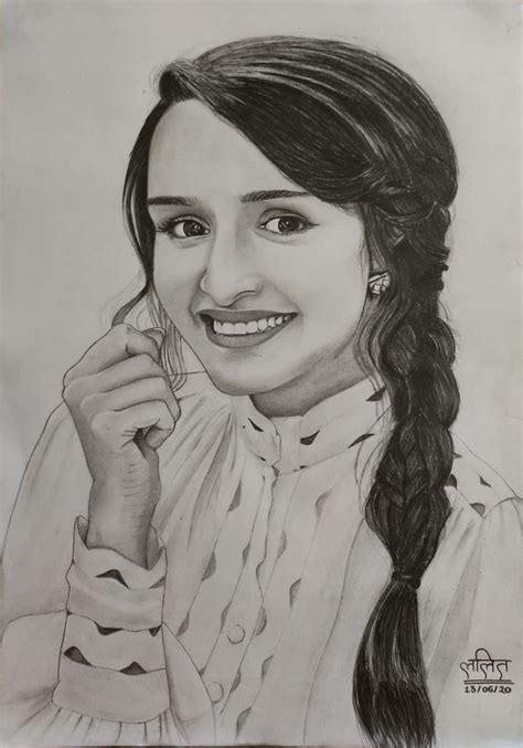 Shraddha Kapoor | Pencil sketch portrait, Portrait sketches, Portrait