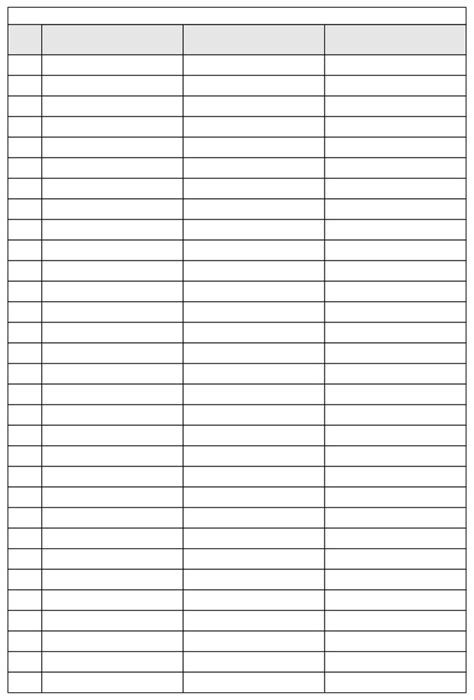 10 Best 3 Column Chart Printable Templates | Writing paper template ...