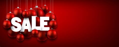 Christmas sale background red vectors free download