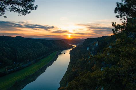 Bird's Eye View Of River During Dawn · Free Stock Photo