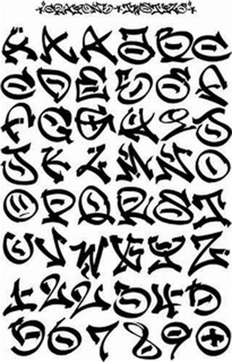 Graffitie: alphabet graffiti fonts