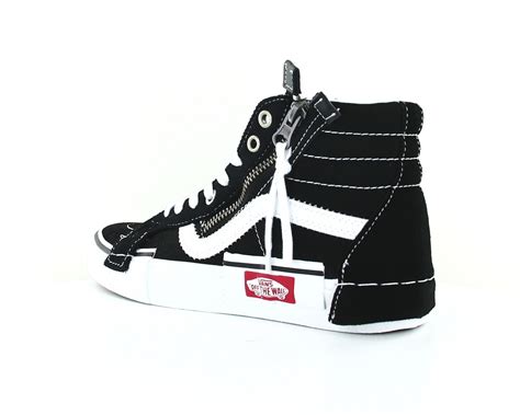 Vans SK8-hi reissue ca zip Noir blanc