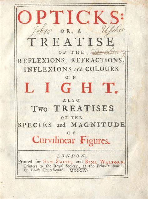 Bonhams : NEWTON (ISAAC) Opticks or, a Treatise of the Reflexions ...