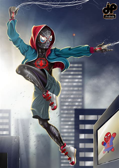 Spiderman into the spider verse - fan art :: Behance