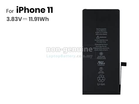 Apple IPHONE 11 battery,high-grade replacement Apple IPHONE 11 battery from Malaysia(11.91Wh,1 ...