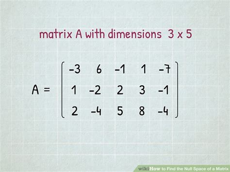 How to Find the Null Space of a Matrix: 5 Steps (with Pictures)