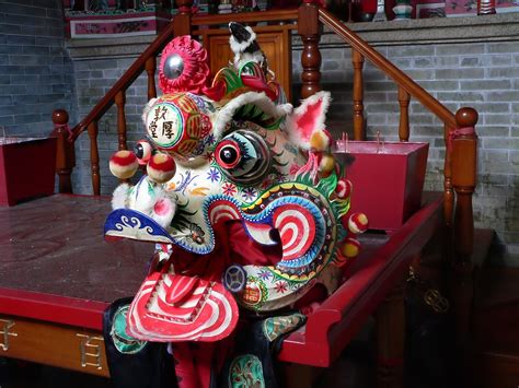 Colourful lion head. | Lion dance is a form of traditional d… | Flickr