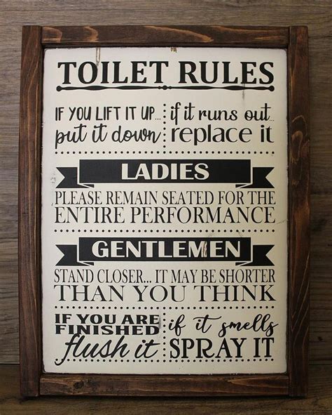 Funny Bathroom Decor Farmhouse Decor Framed Sign - Etsy | Funny bathroom decor, Funny bathroom ...