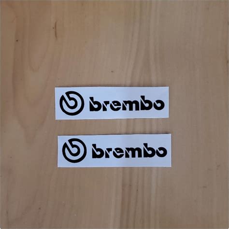 Buy Brembo Brake Caliper HIGH TEMP Decal Sticker Set of 4 (Black ...