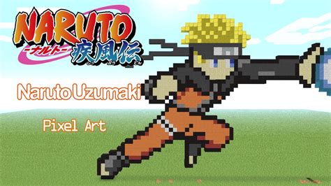 Minecraft Naruto Pixel Art Tutorial - joanamtfjoana