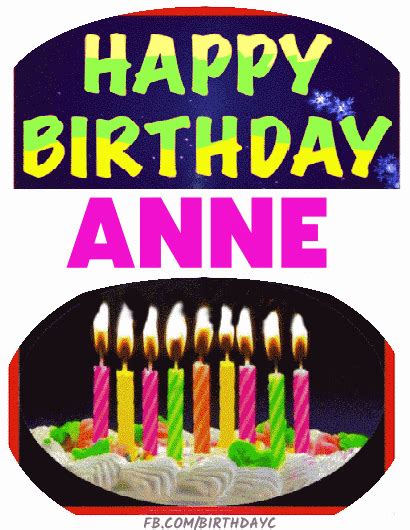 Happy Birthday ANNE images gif - HBDAY.ART