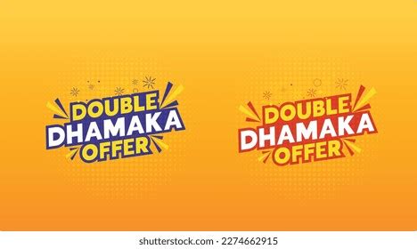 Dhamaka Offer Logo Design Mnemonic Hindi Stock Vector (Royalty Free ...