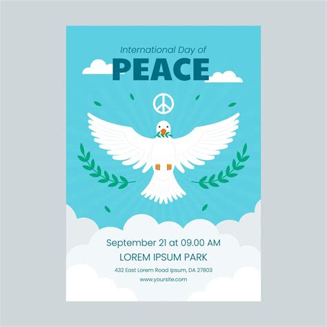 International Day of Peace Poster 19864592 Vector Art at Vecteezy