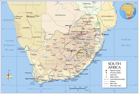 South Africa Political Map - United States Map