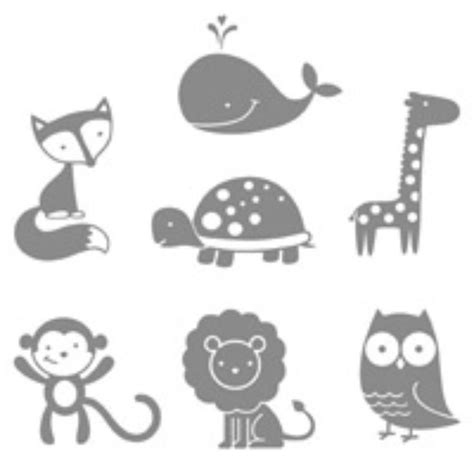 Cutie animals | Animal silhouette, Silhouette cameo projects, Silhouette projects