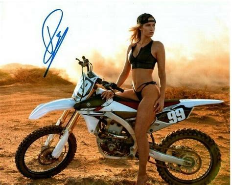 Paige Spiranac Signed Sexy Dirt Bike Motorcycle Photo W/ - Etsy