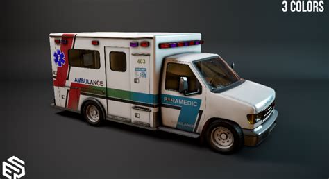 Ambulance Vehicle: (Driveable) in Blueprints - UE Marketplace