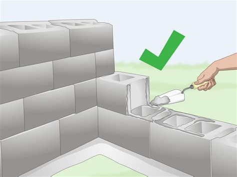 How to Build a Cinder Block Wall (with Pictures) - wikiHow | Cinder ...