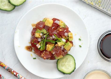 Tuna Tartare With Creamy Citrus Sauce