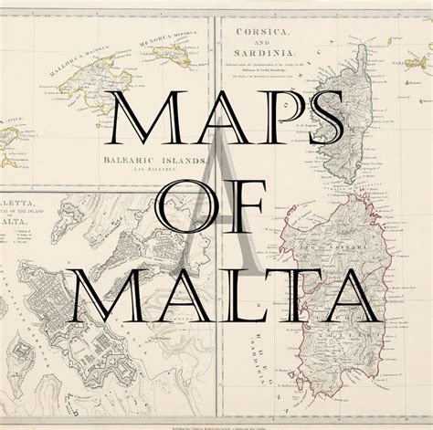 Pin by Antique Print & Map Room on Maps of Malta | Antique maps, Map ...