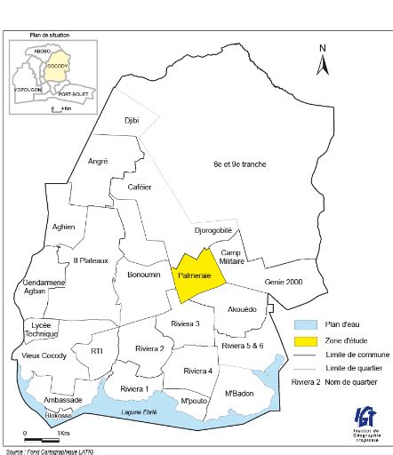 Carte Commune de cocody - MAIRIE COCODY Discipline, Map, How To Plan, Cesar, Topographic Map ...