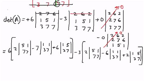 Determinants -- 4 X 4 matrix Example 1 - YouTube