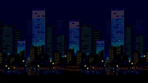 Pixel city, Skyscraper, Pixel art