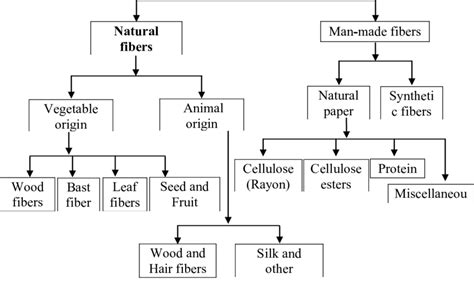 Types Of Fibers Flow Chart