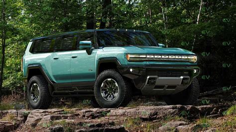 Here’s The GMC Hummer EV SUV Rendered In Several Colors