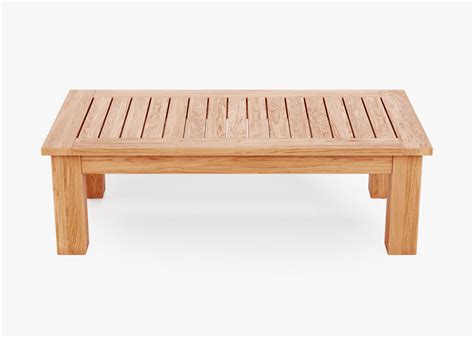 Teak Outdoor Coffee Table - Square Leg (Discontinued) · Outer