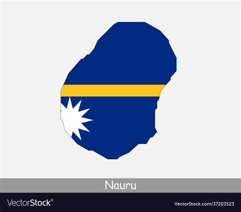 Nauru map flag Royalty Free Vector Image - VectorStock