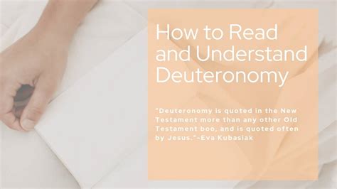 How to Read and Understand Deuteronomy