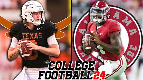 Texas vs Alabama Week 2 | 2023 Rosters | NCAA Football 24 - Win Big Sports