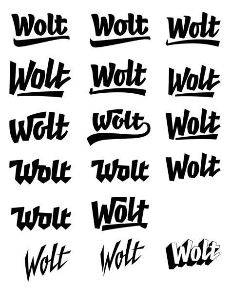 Wolt logo + process :: Behance