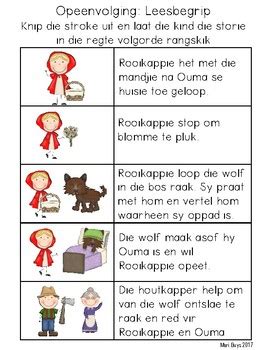 Afrikaans Rooikappie Taalterapie Aktiwiteite & Tuisprogramme vir OUER ...