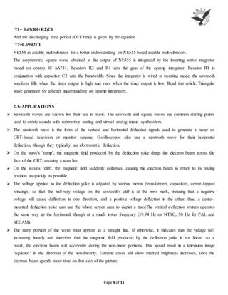 Report on sawtooth wave generator | PDF