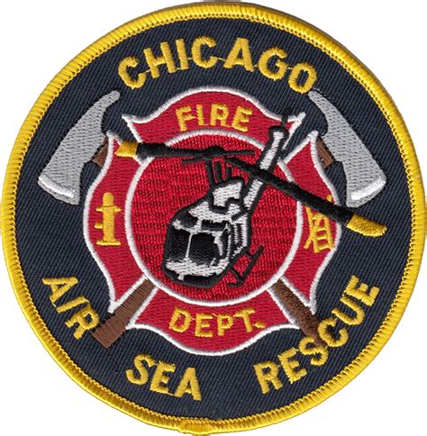 CHICAGO FIRE DEPARTMENT UNIT PATCH: Air, Sea, Rescue - Chicago Cop Shop