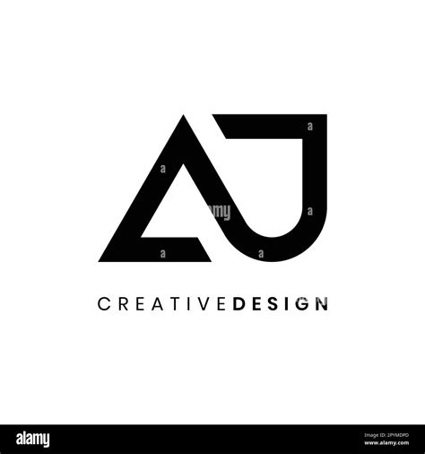 Creative modern letter AJ logo design vector. Abstract letter AJ ...