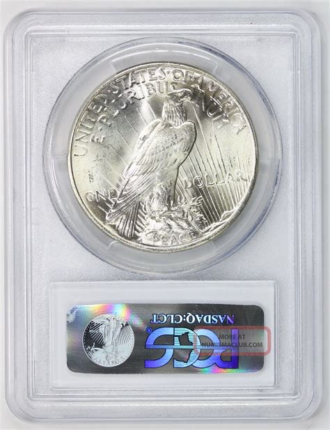 1925 Peace Silver Dollar Ms 65 Pcgs (9097)