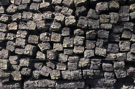 Stacked peat blocks - Stock Image - C039/4772 - Science Photo Library